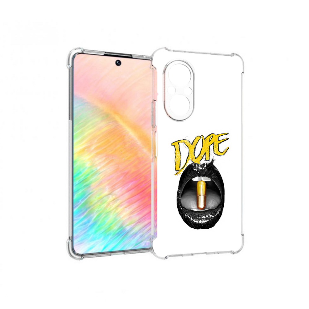 

Чехол MyPads Tocco для Honor 50 SE губы (PT223907.20.303), Прозрачный, Tocco