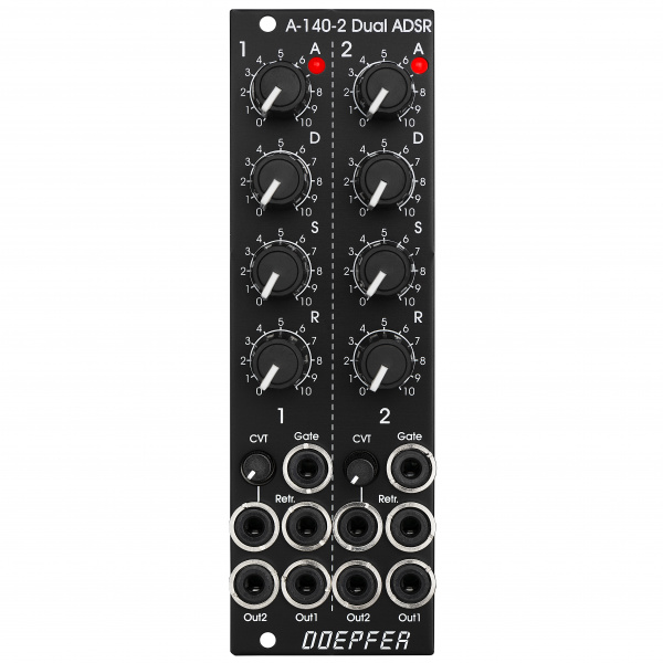 

Eurorack-модуль Doepfer A-140-2 Dual Mini ADSR Vintage Edition, A-140-2 Dual Mini ADSR Vintage Edition