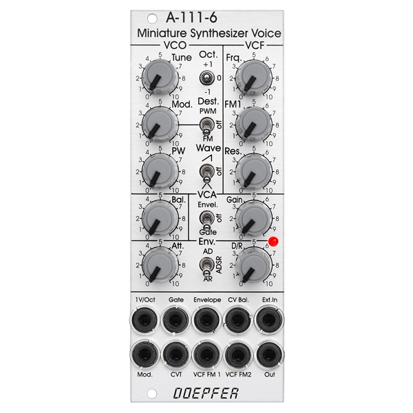 

Eurorack-модуль Doepfer A-111-6 Miniature Synthesizer, A-111-6 Miniature Synthesizer
