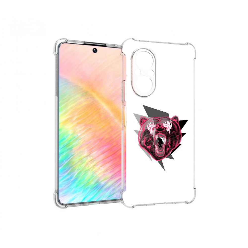 

Чехол MyPads Tocco для Honor 50 SE грозовой медведь (PT223907.20.301), Прозрачный, Tocco