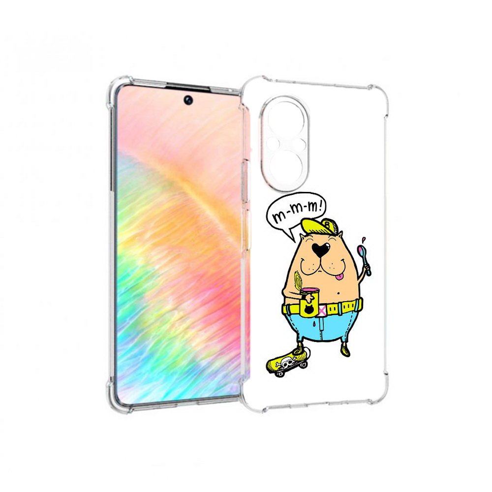 

Чехол MyPads Tocco для Honor 50 SE Бобр (PT223907.20.30), Прозрачный, Tocco