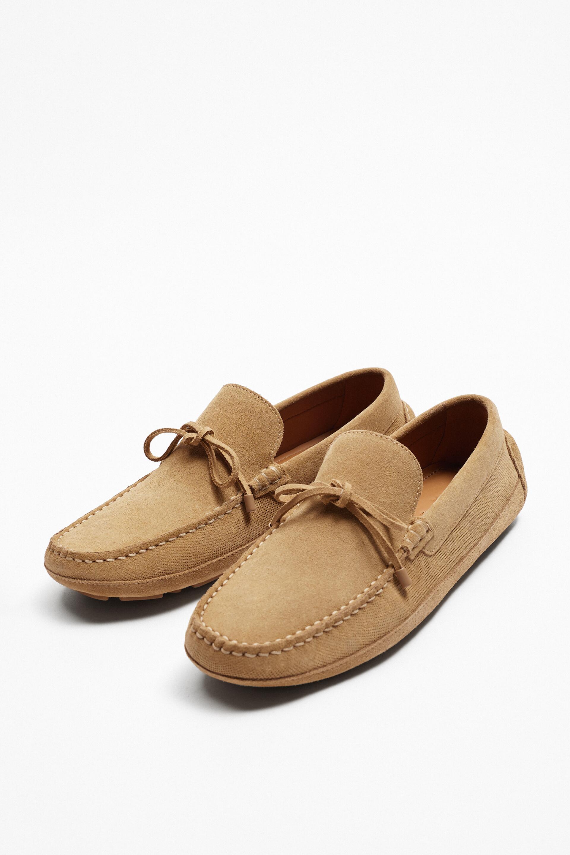 

Мокасины мужские ZARA 177652 бежевые 44 RU (доставка из-за рубежа), 177652