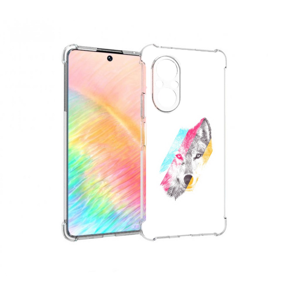 

Чехол MyPads Tocco для Honor 50 SE волк градиент (PT223907.20.268), Прозрачный, Tocco