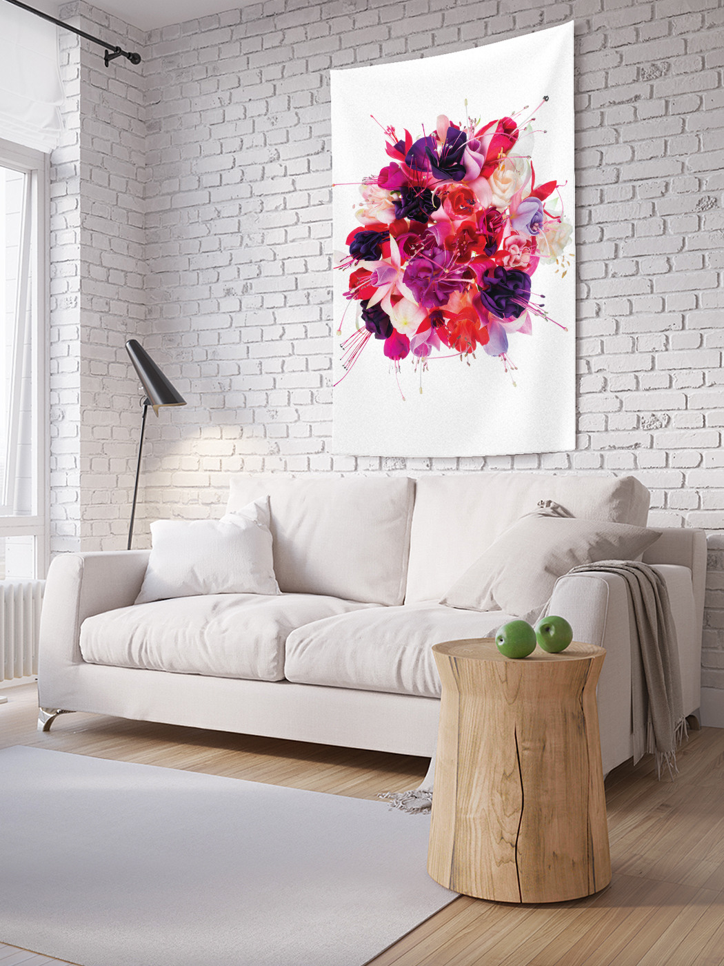 

Вертикальное фотопанно на стену JoyArty Искусственный букет 100x150 см, Искусственный букет