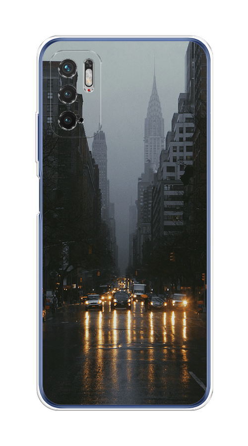 

Чехол на Xiaomi Redmi Note 10T/10 5G "Дождливый Нью Йорк", Черный;серый, 310750-1