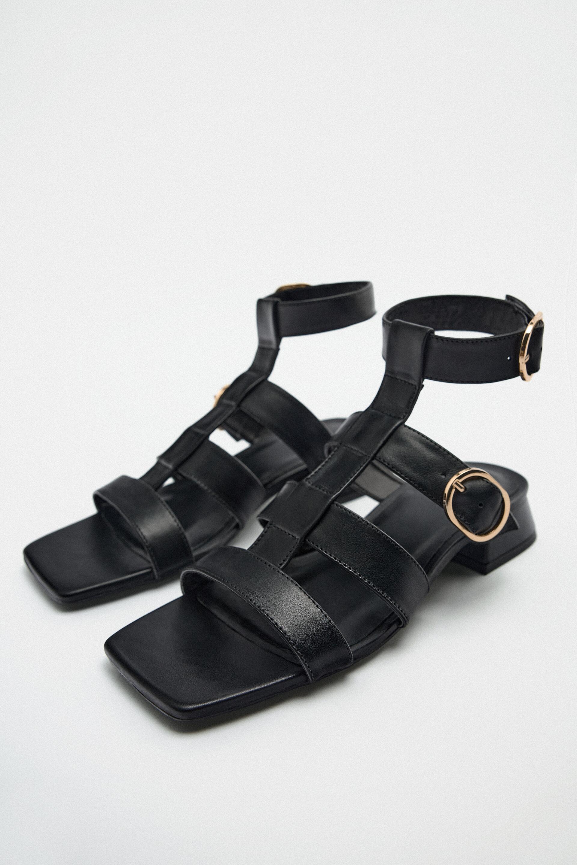 

Босоножки женские ZARA 177664 черные 41 RU (доставка из-за рубежа), 177664