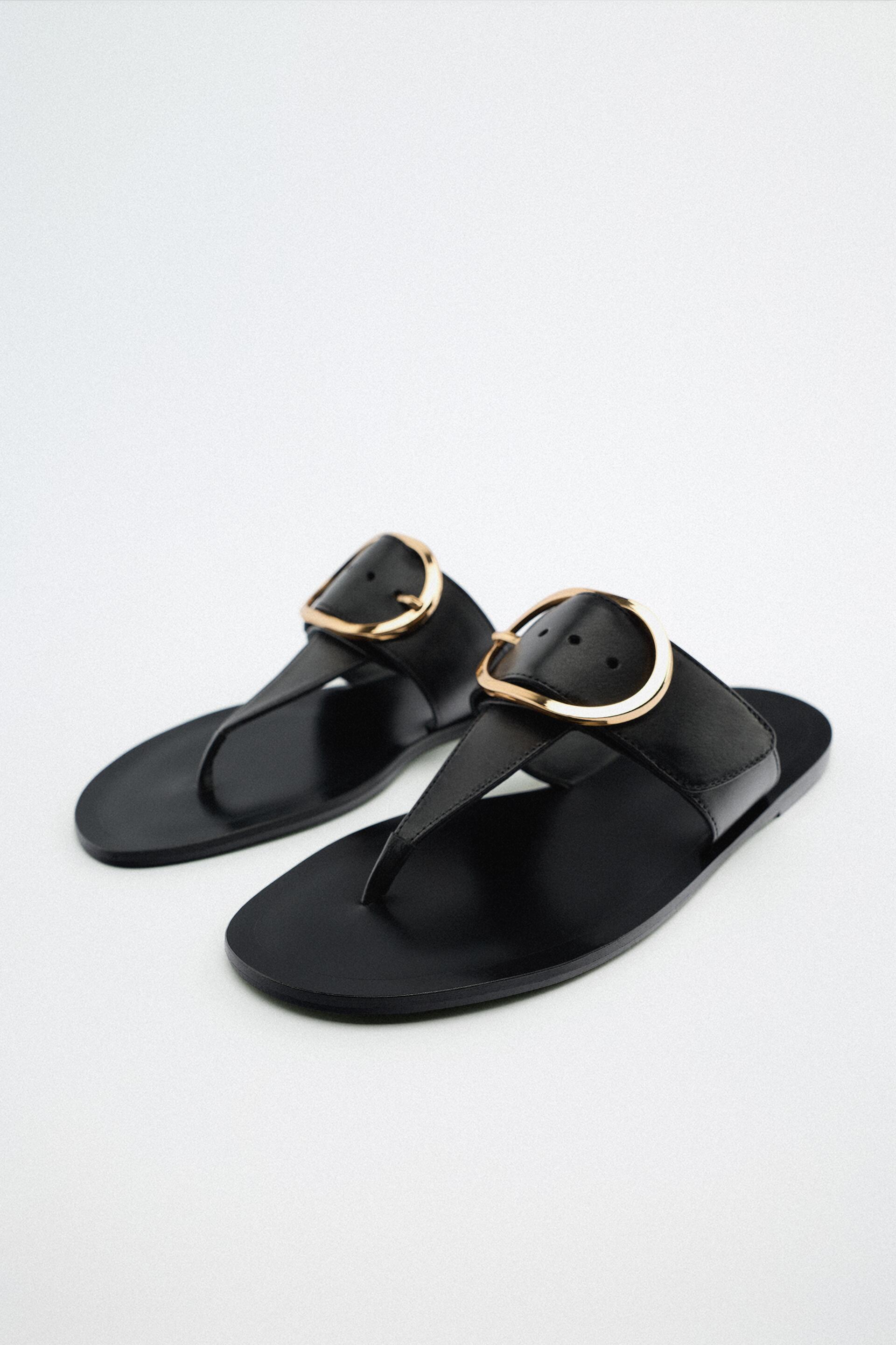 

Шлепанцы женские ZARA 177664 черные 37 RU (доставка из-за рубежа), 177664
