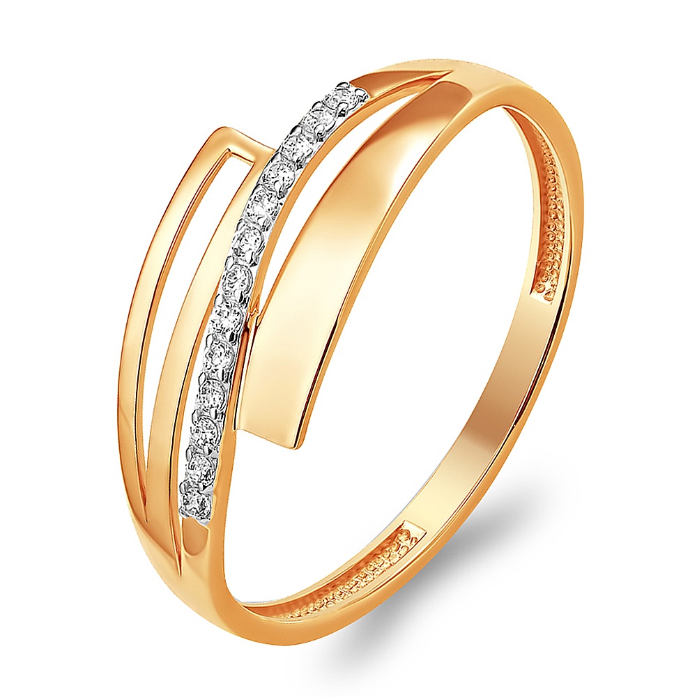 

Кольцо из золота р.  585Gold 301011747, фианит, 301011747