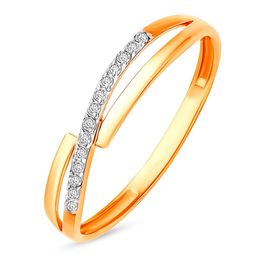 

Кольцо из золота р.  585Gold 301011746, фианит, 301011746