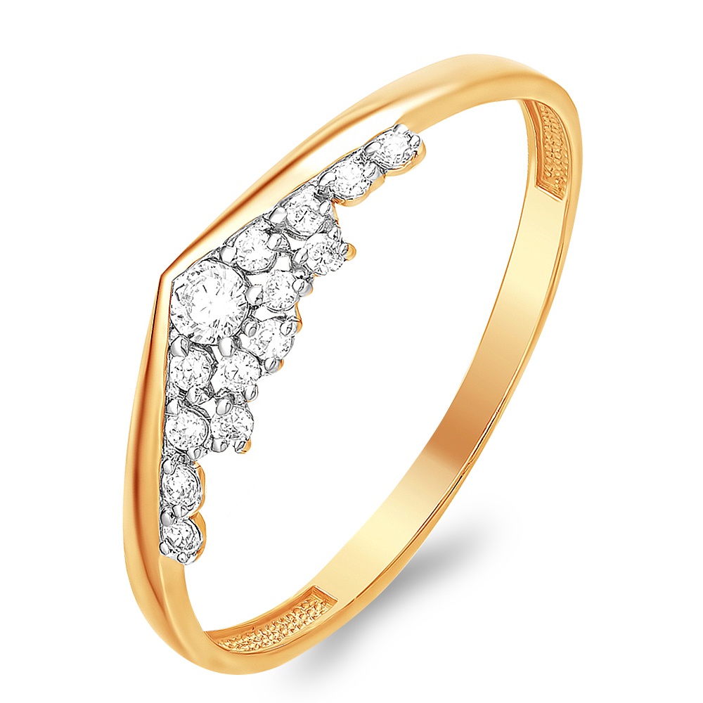 

Кольцо из красного золота с фианитом р. , 585Gold 301011745, 301011745