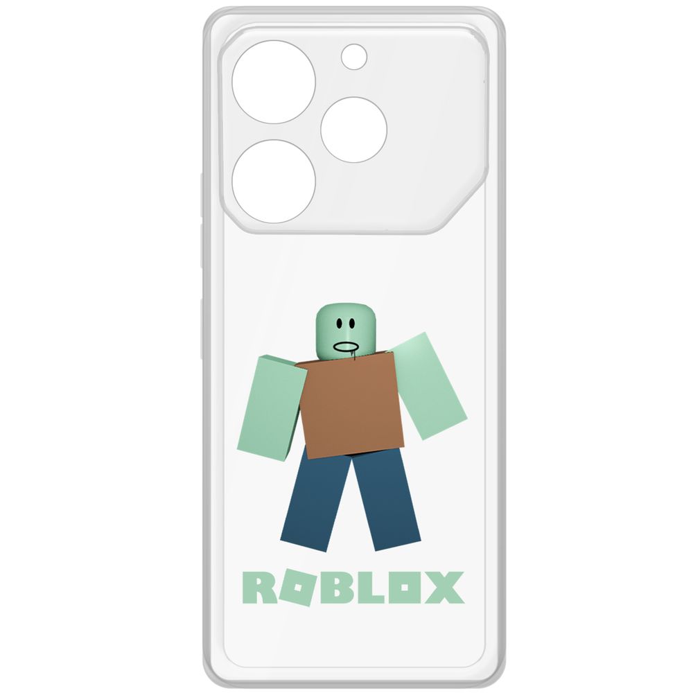 

Чехол-накладка Krutoff Clear Case Roblox-Зомби для TECNO Pova 6 Pro, Прозрачный
