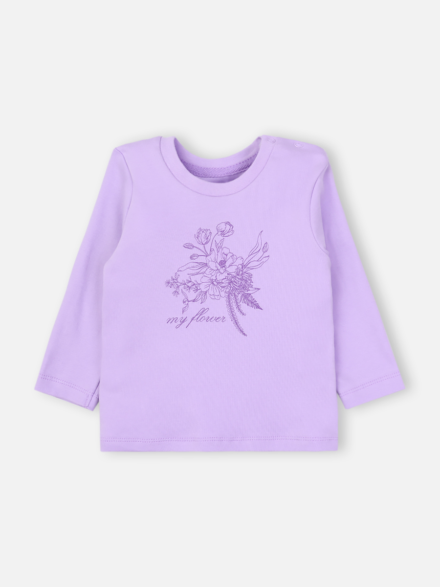 Джемпер детский КотМарКот My Flower, фиолетовый, 98