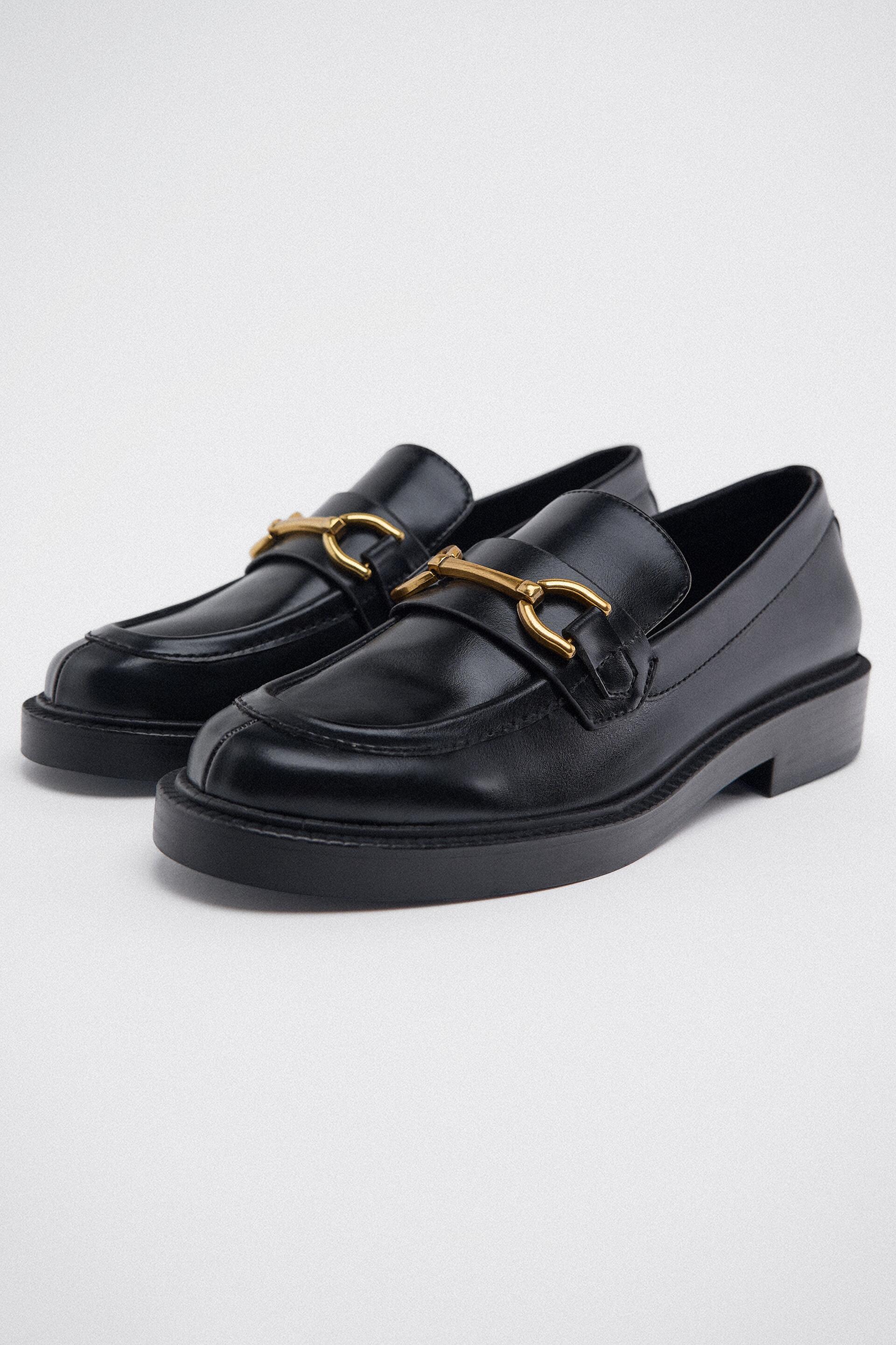 

Лоферы женские ZARA 12514110 черные 35 RU (доставка из-за рубежа), 12514110