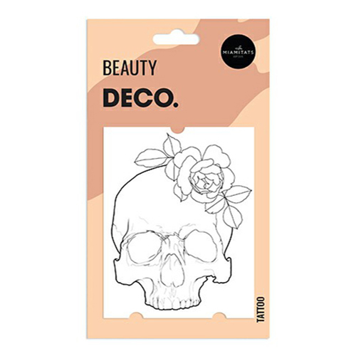 Купить Татуировка переводная для тела Deco Beycoz Tattoo by Miami tattoos Skull, DECO.