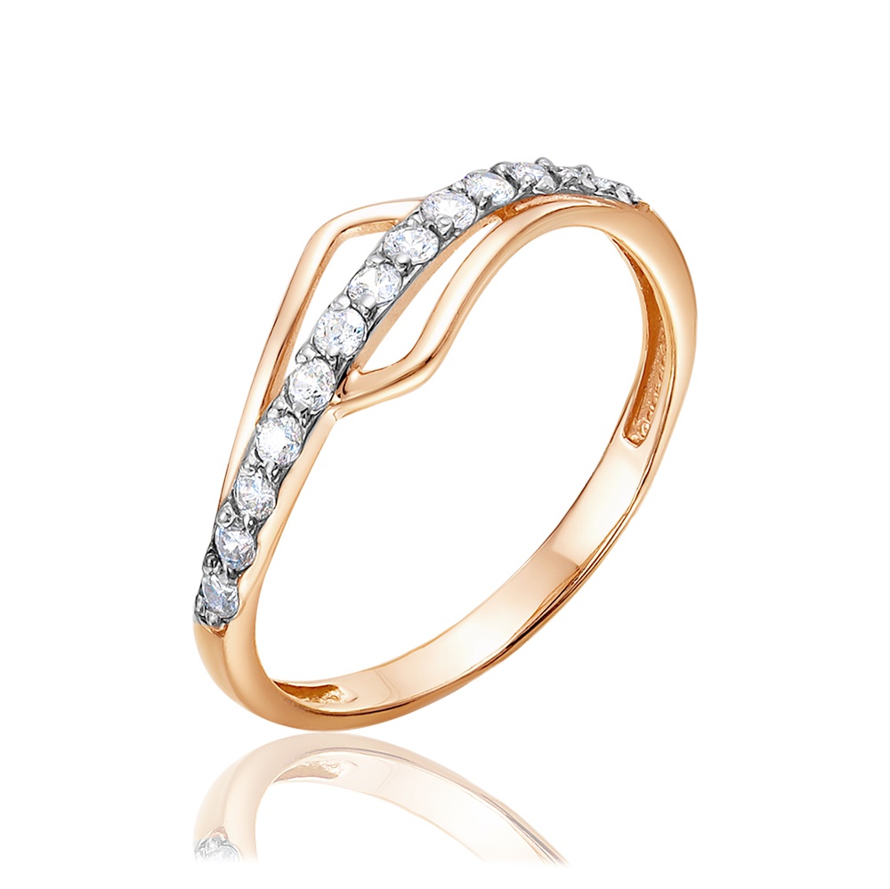 

Кольцо из золота р. , 585Gold 301011762, фианит, 301011762