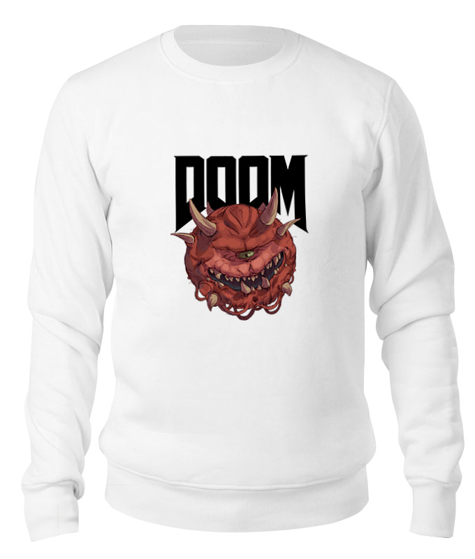 

Свитшот унисекс Printio Doom game белый XL, Doom game