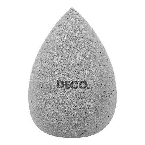 Спонж для макияжа DECO. Base со скорлупой кокоса серый спонж для макияжа deco base glitter shine без латекса