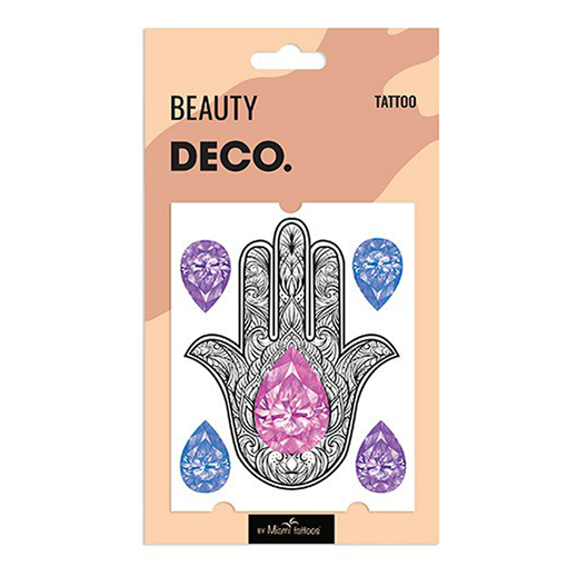 Татуировка переводная для тела DECO. Crystal by Miami tattoos Palm