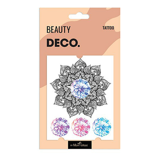 Татуировка переводная для тела DECO. Frost flower by Miami tattoos Mehendi татуировка для тела deco ubeyko by miami tattoos переводная dream flower