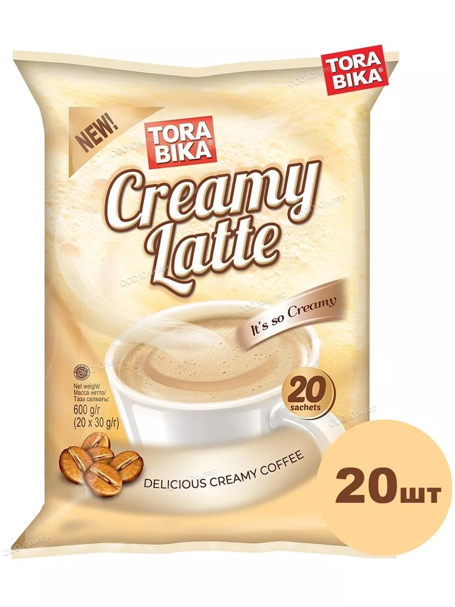 Кофе растворимый ToraBika Creamy Latte, 2 упаковки по 20 шт