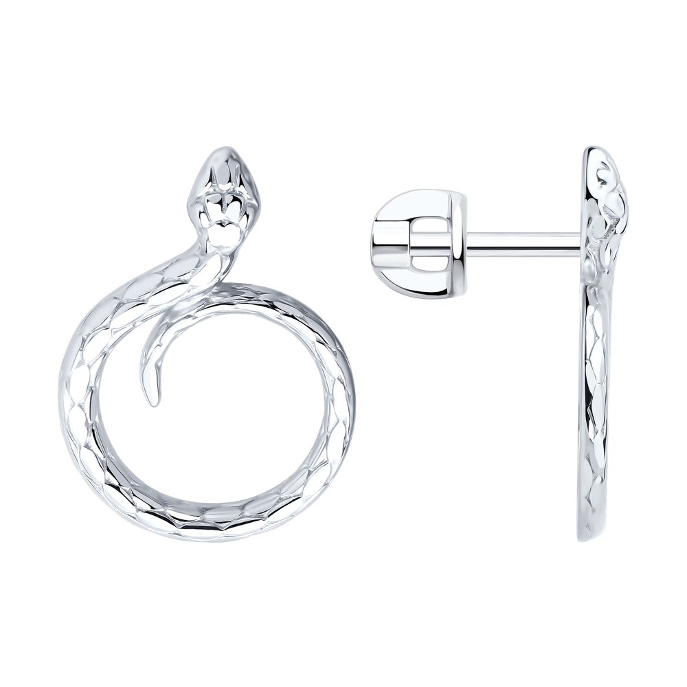 

Серьги пусеты из серебра SOKOLOV 94027056, без вставки, 94027056