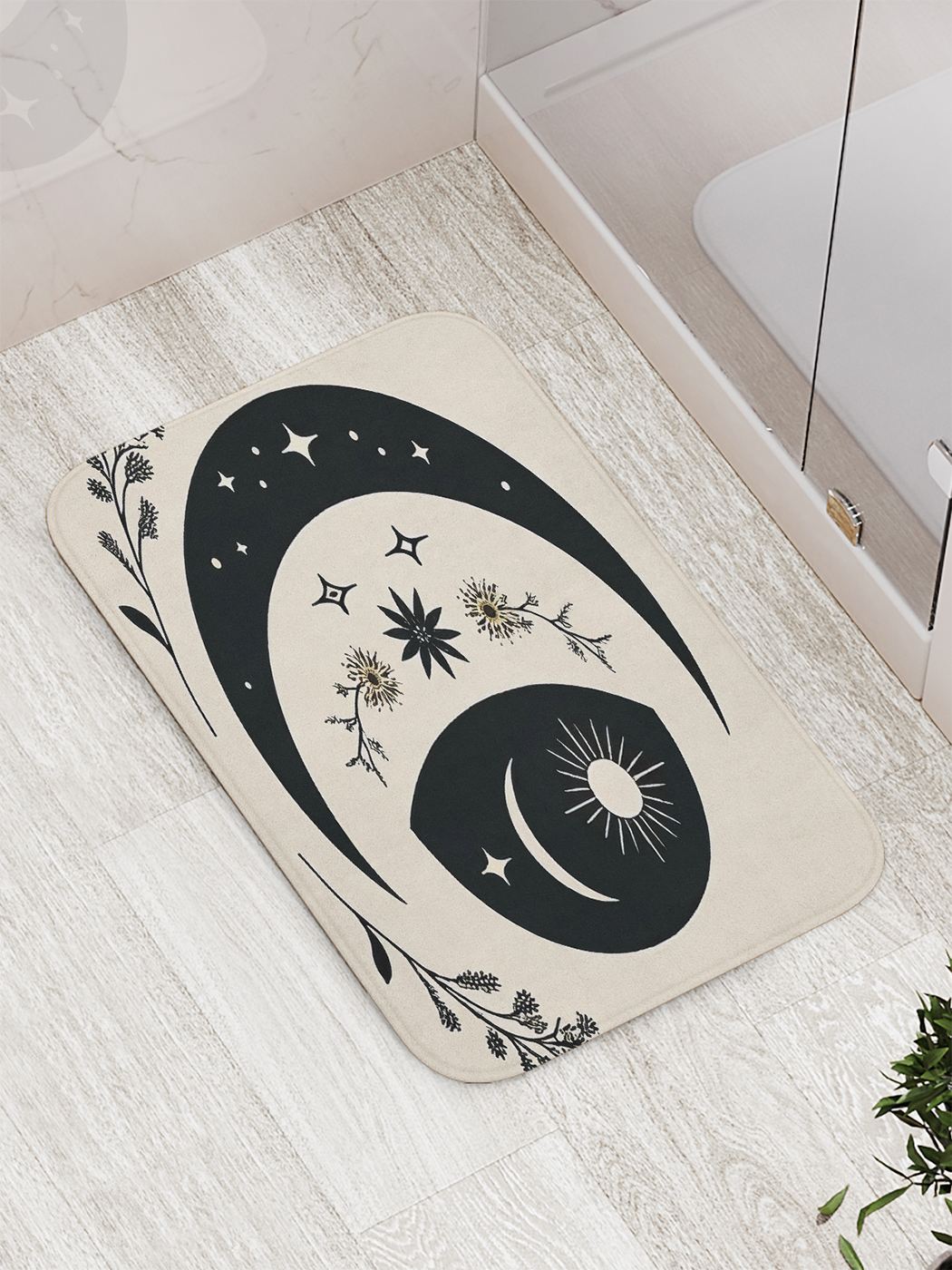 

Коврик для ванной и туалета мягкий JoyArty "Силуэт полумесяца", bath_sd3301