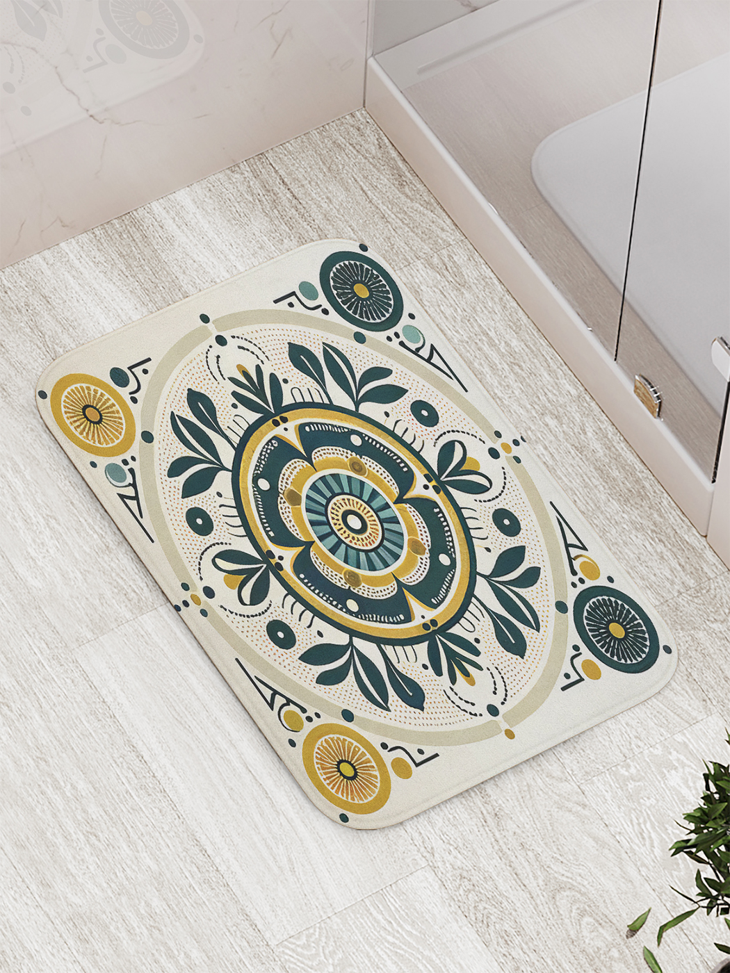 

Коврик для ванной и туалета мягкий JoyArty "Симметричный орнамент", bath_sd3300