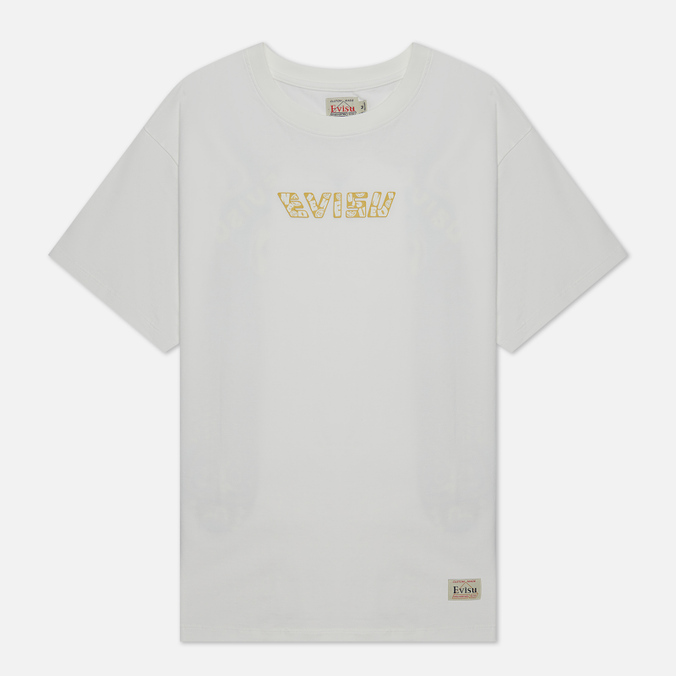 

Футболка женская Evisu 2EAHTW2TS537BFCT-OWHT белая XS, 2EAHTW2TS537BFCT-OWHT