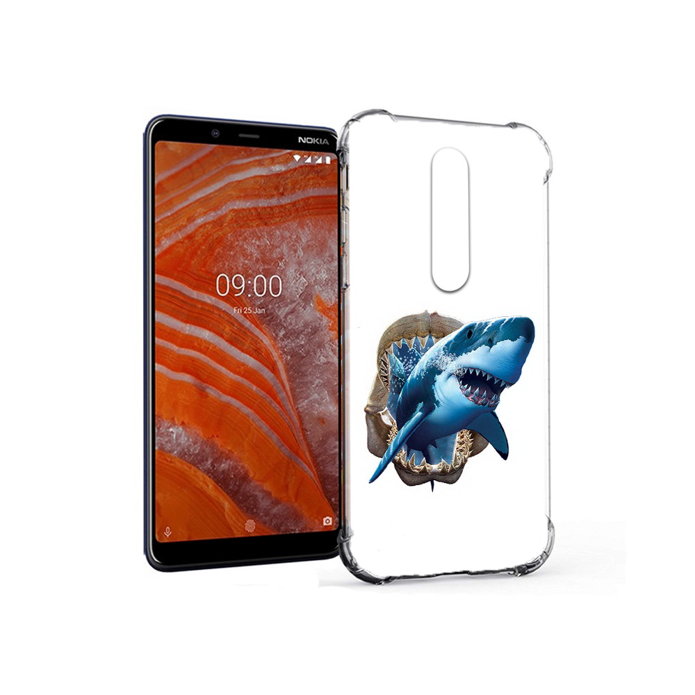 

Чехол MyPads Tocco для Nokia 3.1 Plus челюсти (PT121397.96.675), Прозрачный, Tocco
