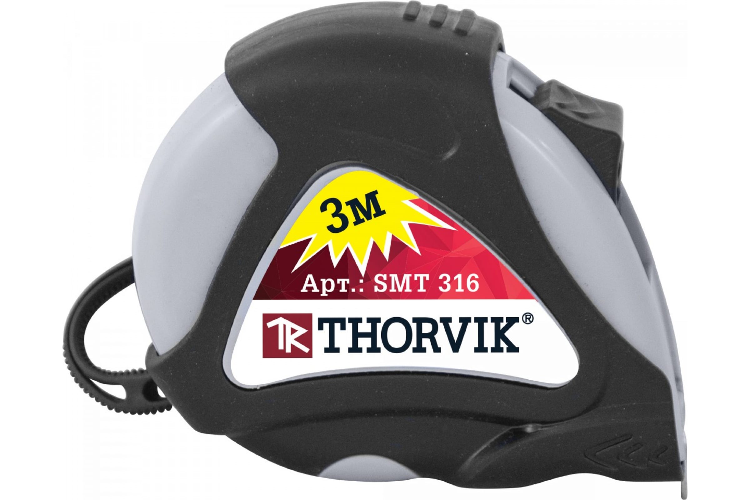 Thorvik SMT316 Рулетка в обрезиненном корпусе, 3 м 52388