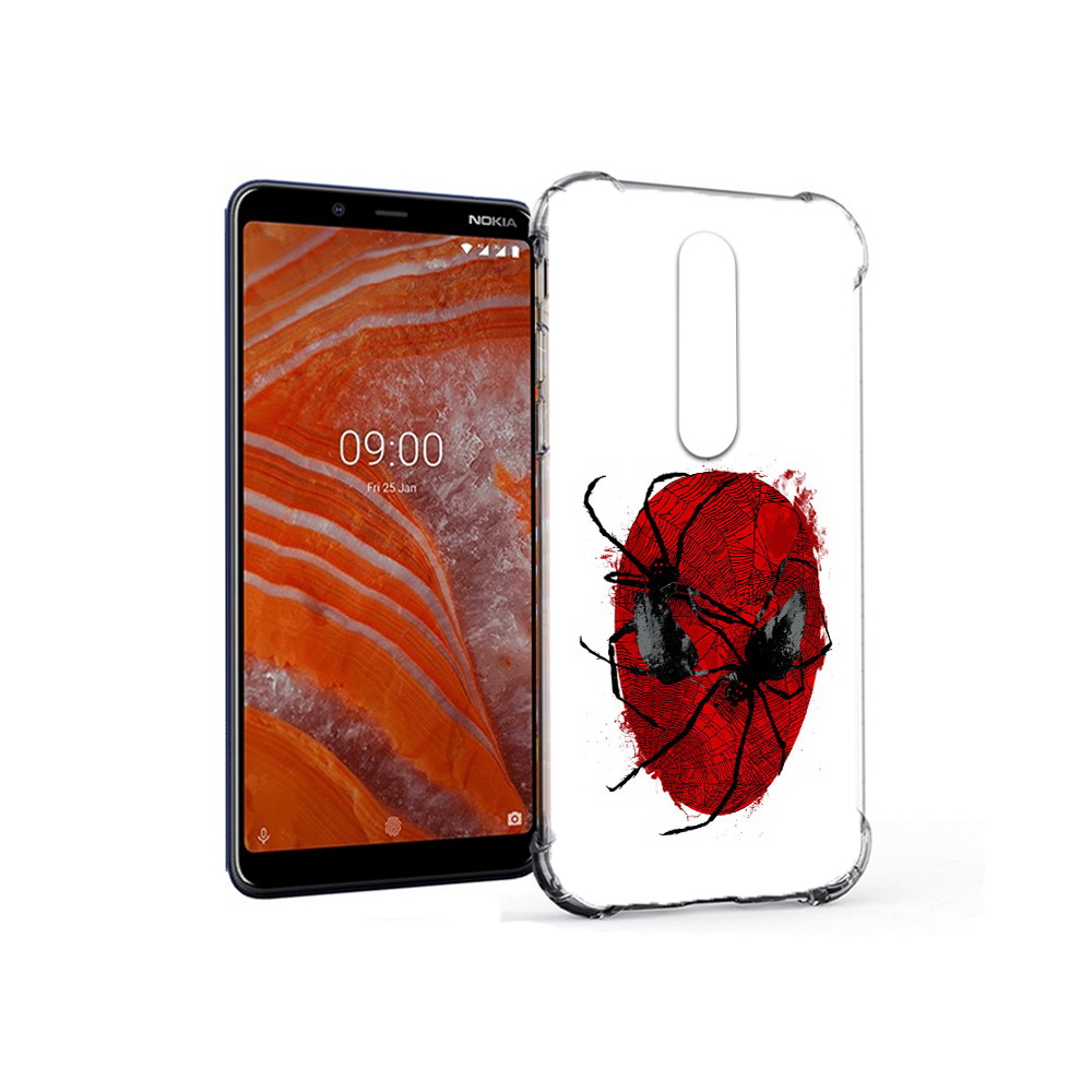 

Чехол MyPads Tocco для Nokia 3.1 Plus человек паук (PT121397.96.673), Прозрачный, Tocco