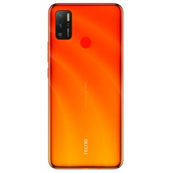 фото Задняя крышка для tecno spark 5 orange оранжевая