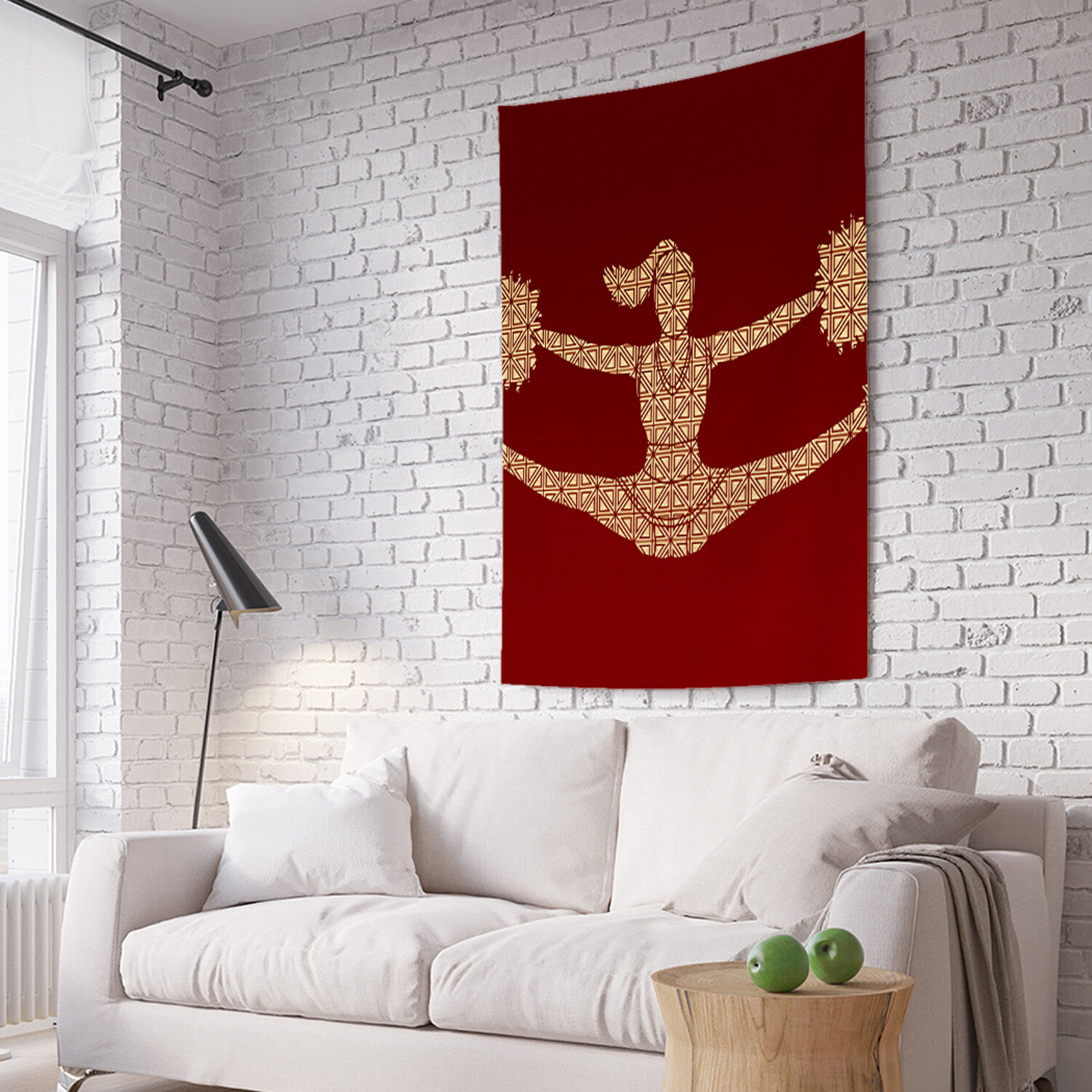 

Вертикальное фотопанно на стену JoyArty Черлидерша в орнаменте 150x200 см, Черлидерша в орнаменте