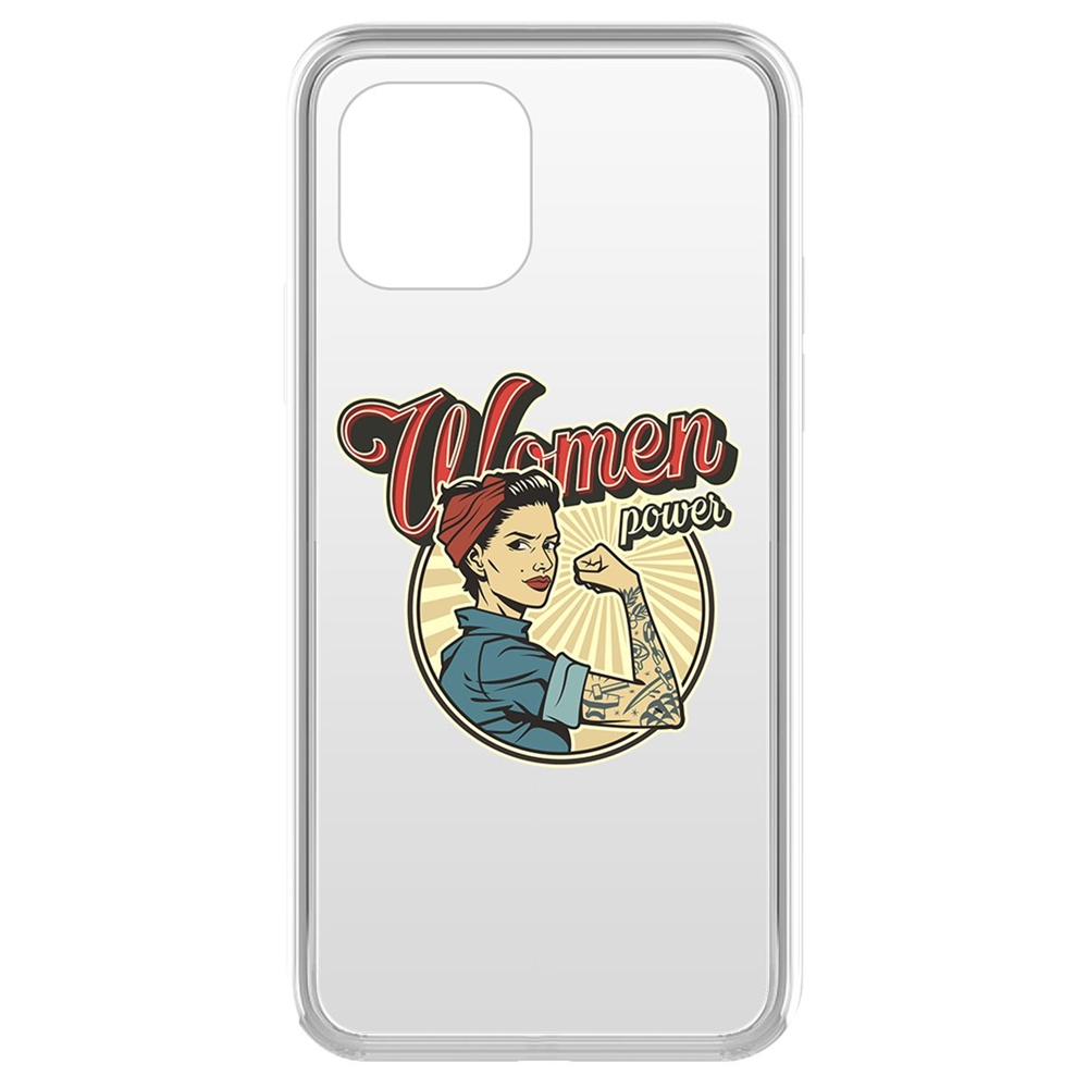 фото Чехол-накладка krutoff clear case women power для iphone 11 pro