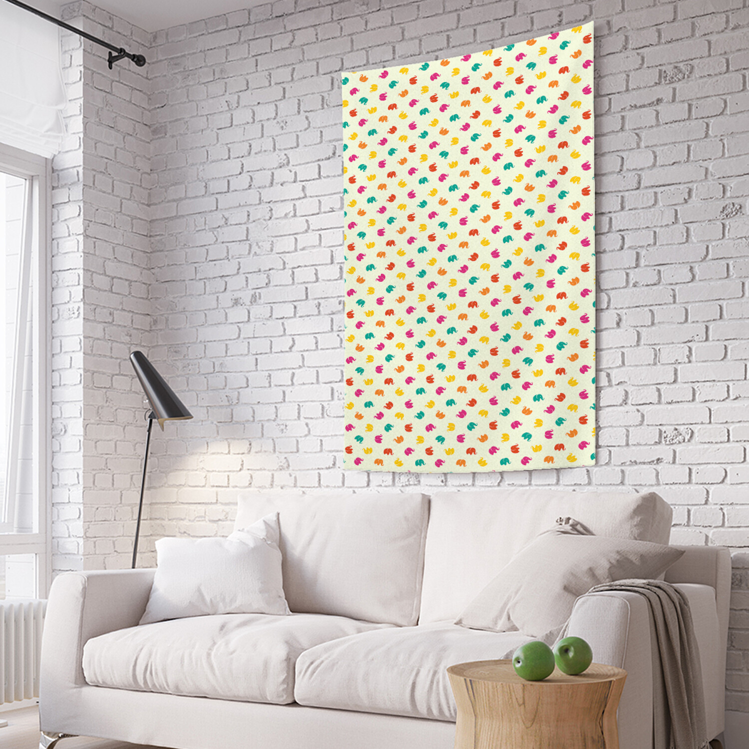 

Вертикальное фотопанно на стену JoyArty Цветные слонята 150x200 см, Цветные слонята