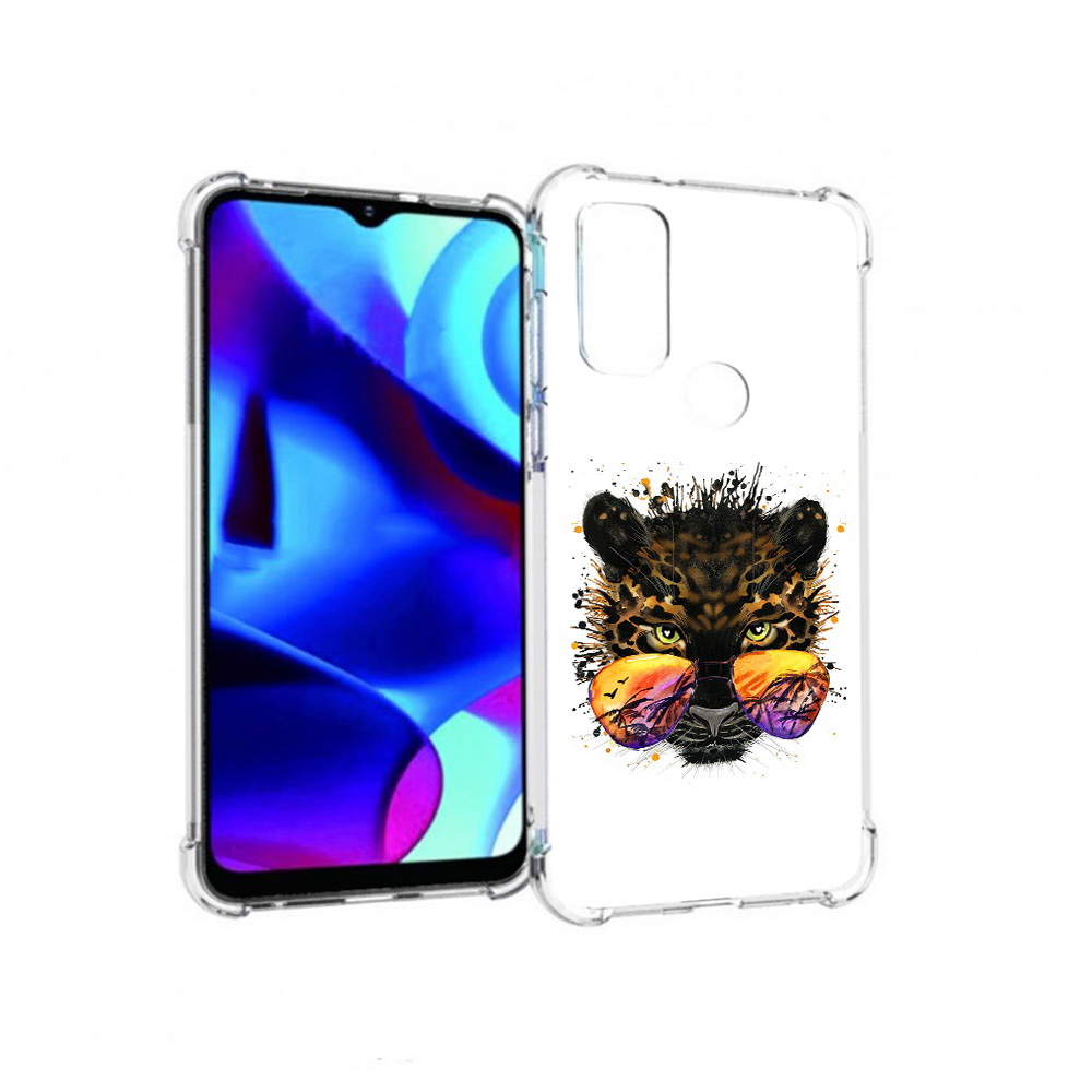 

Чехол MyPads Tocco для Motorola Moto G тропический леопард (PT227075.349.649), Прозрачный, Tocco