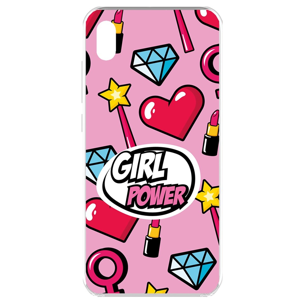 

Чехол-накладка Krutoff Clear Case Girl Power для Xiaomi Redmi 7A