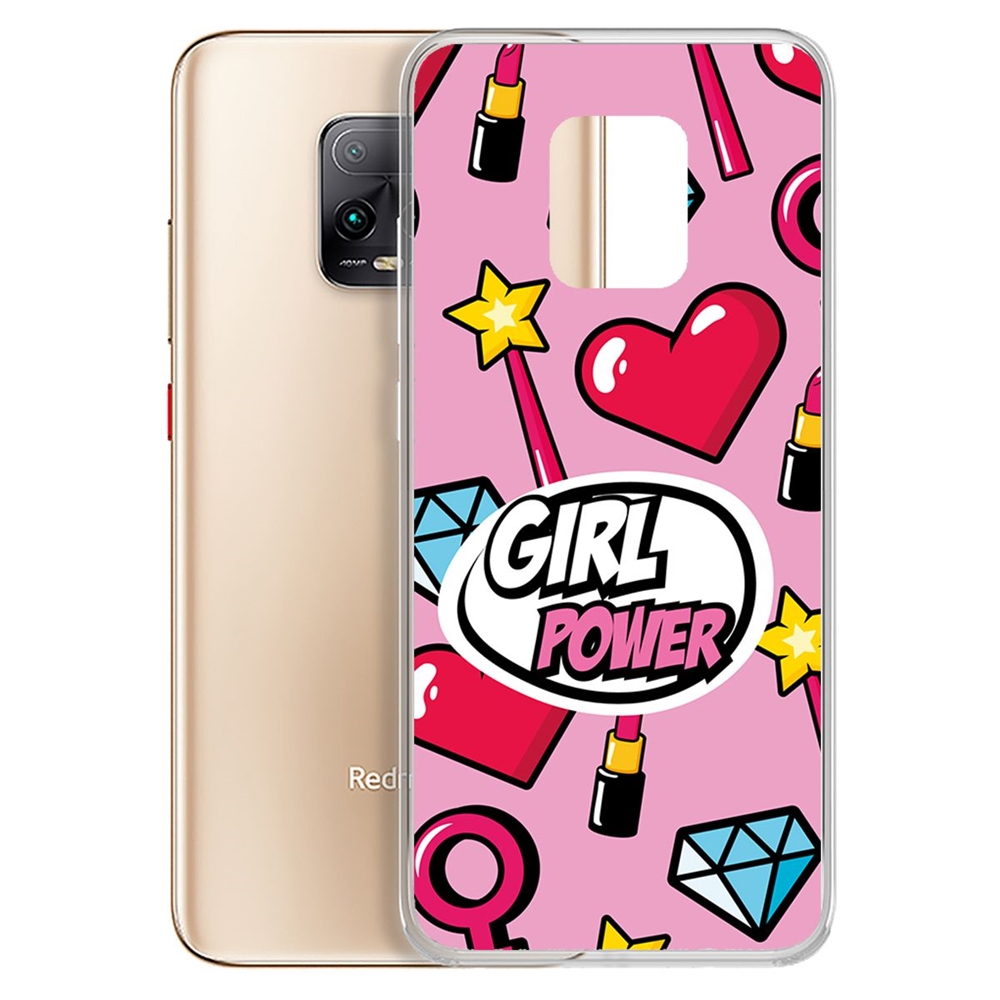

Чехол-накладка Krutoff Girl Power для Xiaomi Redmi 10X 5G/10X Pro 5G, Разноцветный