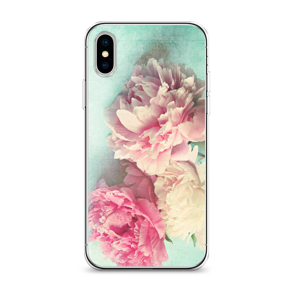 

Чехол Awog на Apple iPhone XS Max (10S Max) / Айфон XS Max (10S Max) "Пионы new", Разноцветный, 11950-8