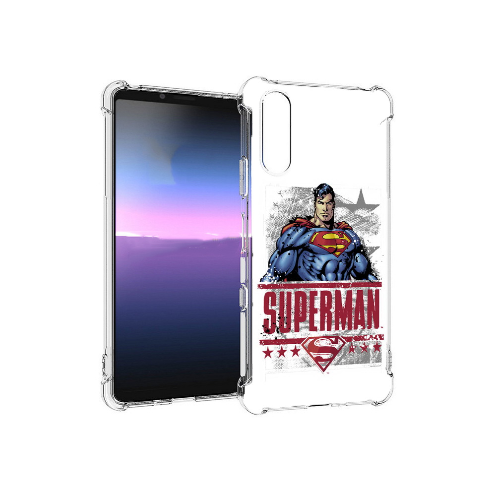

Чехол MyPads Tocco для Sony Xperia 10 III рисунок супермен (PT161504.223.583), Прозрачный, Tocco