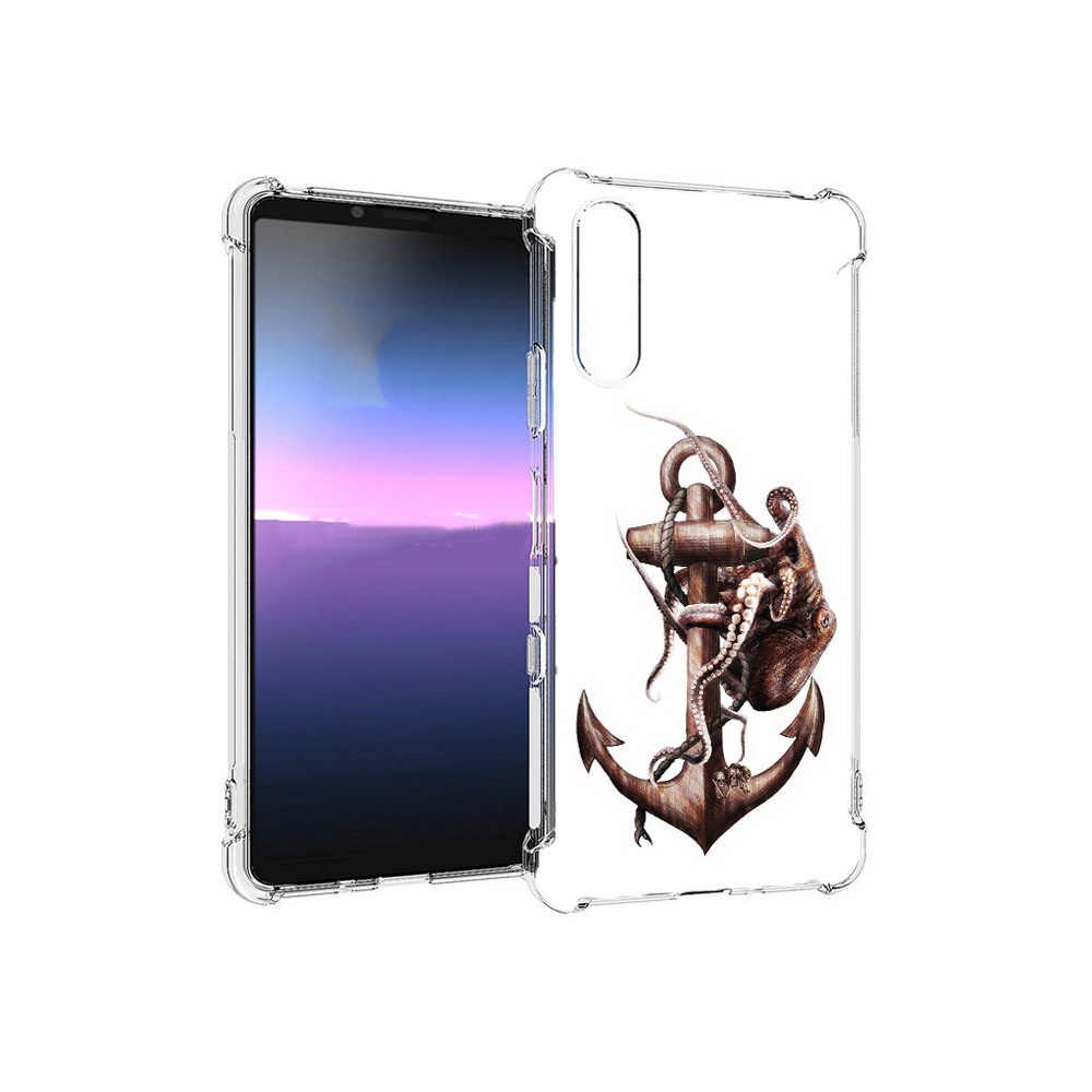 

Чехол MyPads Tocco для Sony Xperia 10 III ржавый якорь (PT161504.223.579), Прозрачный, Tocco