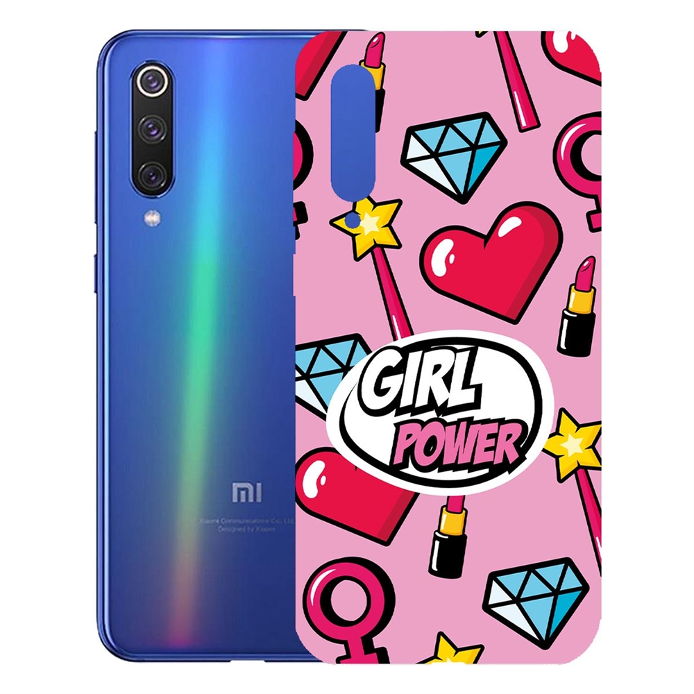 фото Чехол-накладка krutoff clear case girl power для xiaomi mi 9