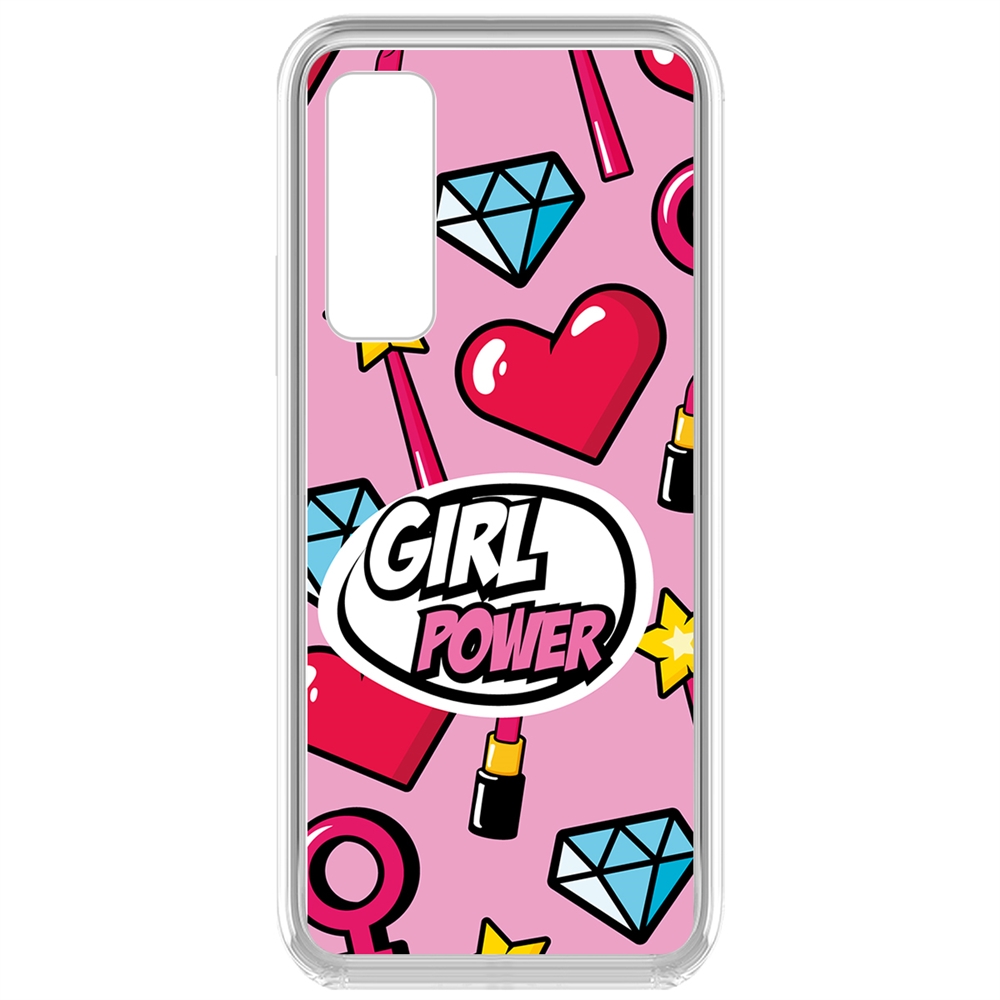 фото Чехол-накладка krutoff clear case girl power для vivo y53s