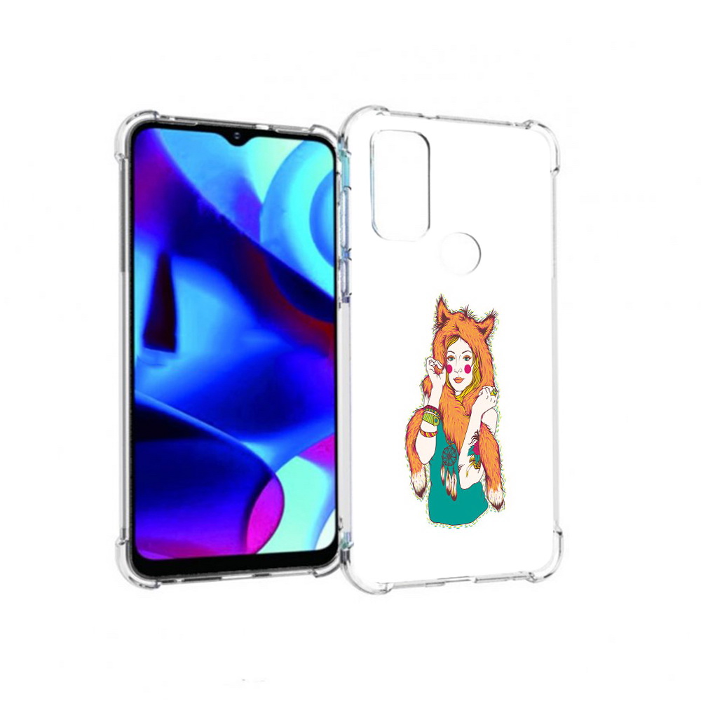 

Чехол MyPads Tocco для Motorola Moto G Девушка лиса (PT227075.349.62), Прозрачный, Tocco