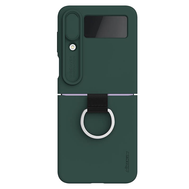 

Накладка Nillkin CamShield Silky Silicone Case для Samsung Galaxy Z Flip 4 (зеленый)