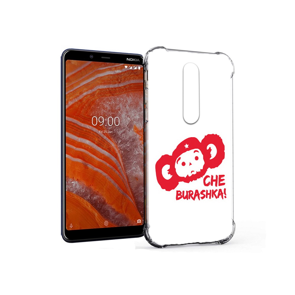 

Чехол MyPads Tocco для Nokia 3.1 Plus чебурашка (PT121397.96.672), Прозрачный, Tocco