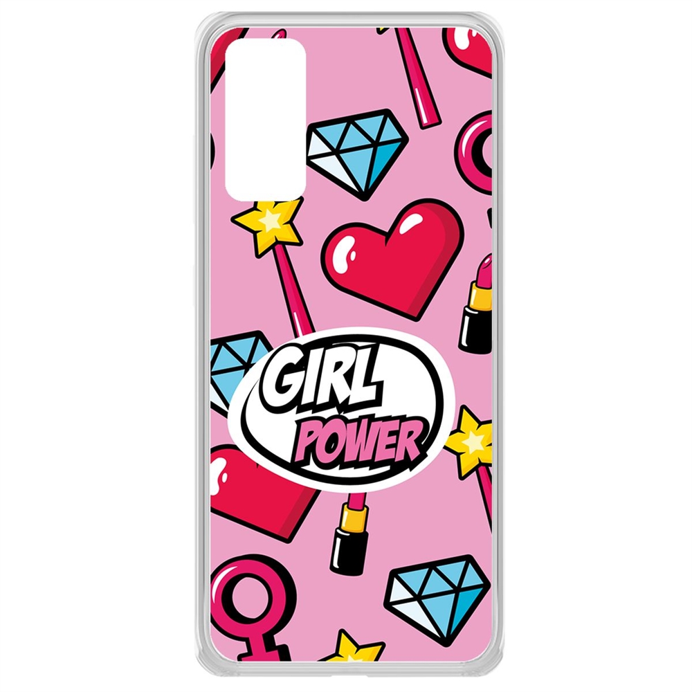 

Чехол-накладка Krutoff Clear Case Girl Power для Samsung Galaxy S20 (G980)