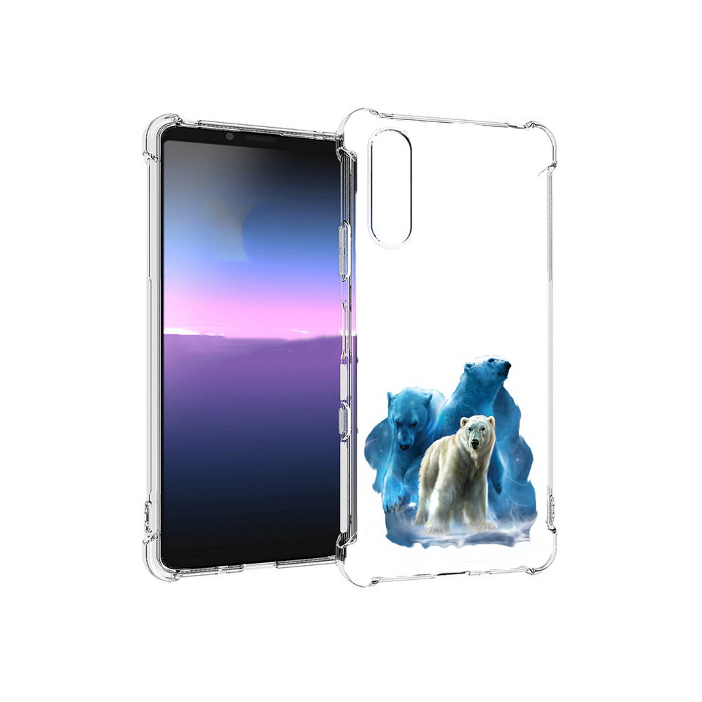 

Чехол MyPads Tocco для Sony Xperia 10 III полярный медведь (PT161504.223.549), Прозрачный, Tocco