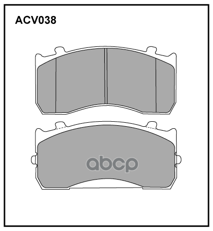 

Колодки тормозные ALLIED NIPPON дисковые ACV038KHD