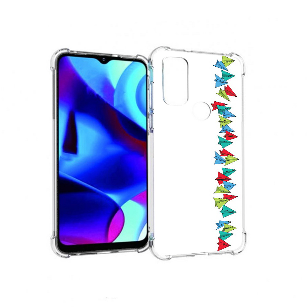 

Чехол MyPads Tocco для Motorola Moto G самолетики из листочков (PT227075.349.593), Прозрачный, Tocco